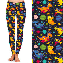 Load image into Gallery viewer, Space Dinosaur Leggings with Pockets