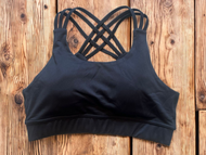 Black Activewear Bra Top