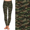 Green Camo Leggings With Pockets
