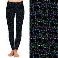 Black Cat Leggings with pockets