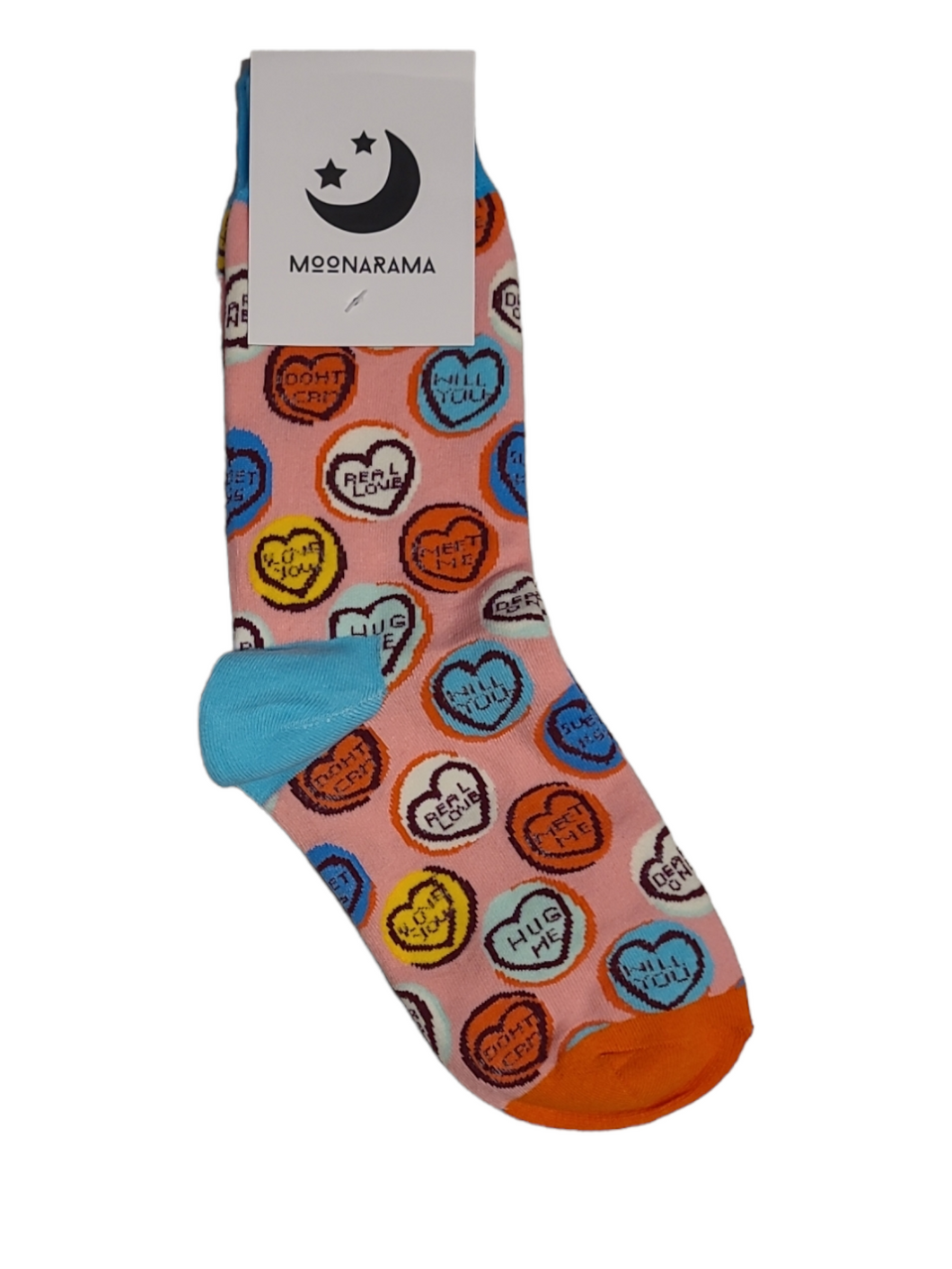 Womens Love Hearts Socks - 1 Pair