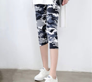 Black & Grey Camo Capri