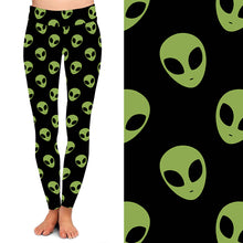 Load image into Gallery viewer, Childrens Alien Head Leggings
