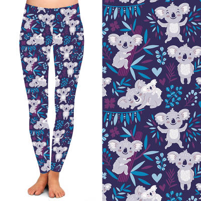 Children's Blue Cute Koala Bear Leggings