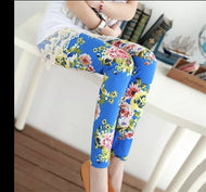 Blue Flowers Leggings