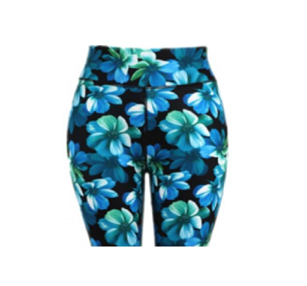 Blue Flower Capri