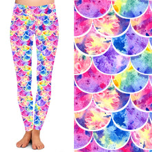 Load image into Gallery viewer, Children&#39;s Pink Mermaid Leggings
