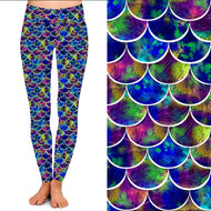 Children's Multicolour Mermaid Leggings