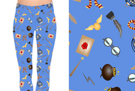 Blue Magical Mystery Wizard Leggings